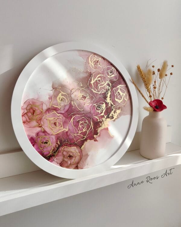 Romantic Roses Small Round Original - Image 2