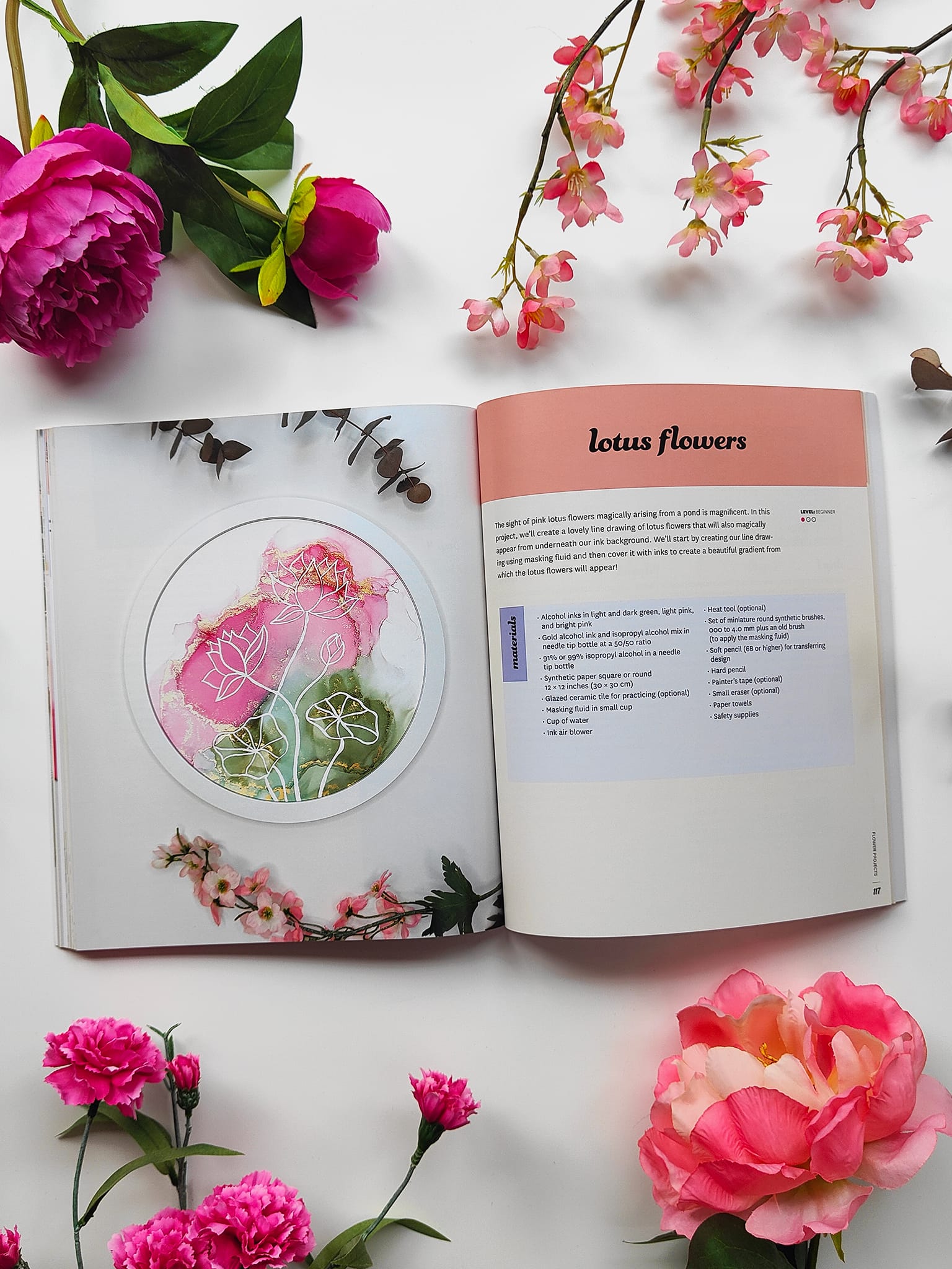 Book Signed Copy - Creative Alcohol Ink Flowers - Image 8